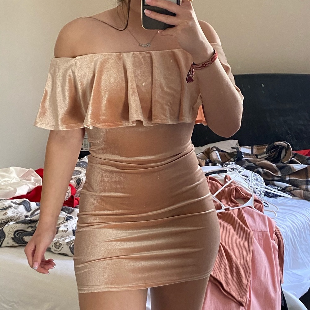 rose gold dress